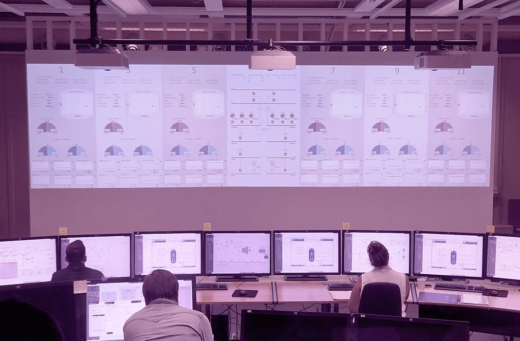 HFE experiment supported by the Multi-unit SMR simulator (Courtesy of IFE)